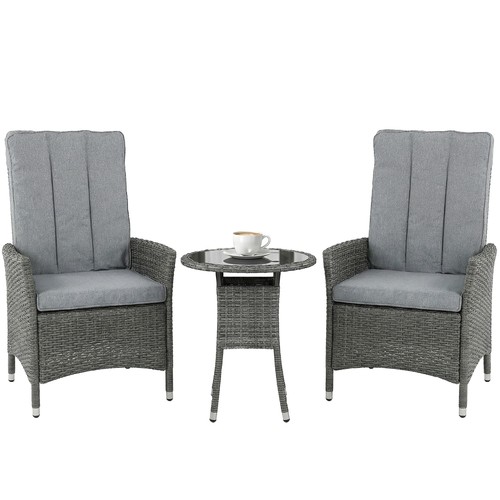 Outsunny rattan bistro set - rattan,