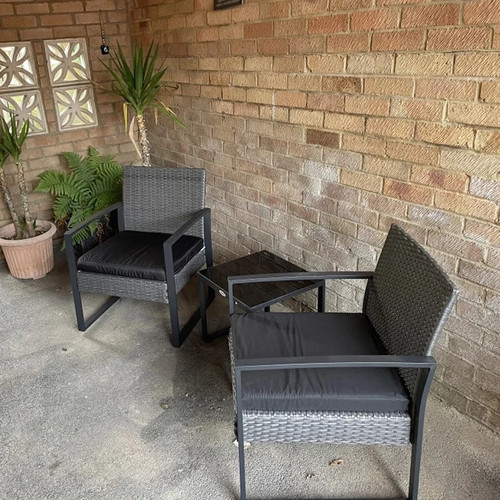 Seater rattan bistro - seater,