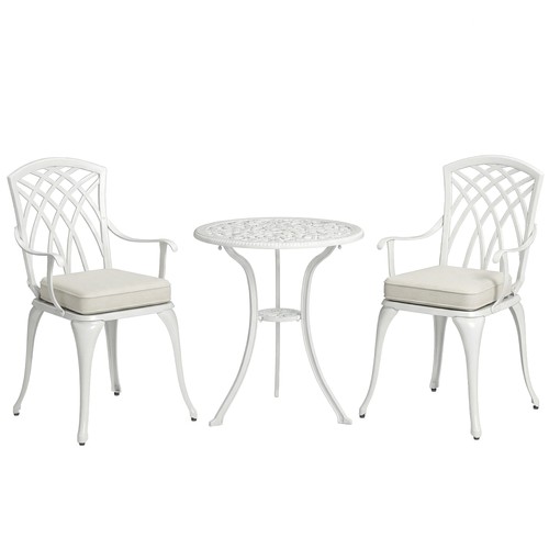White cast aluminium - , 3-piece