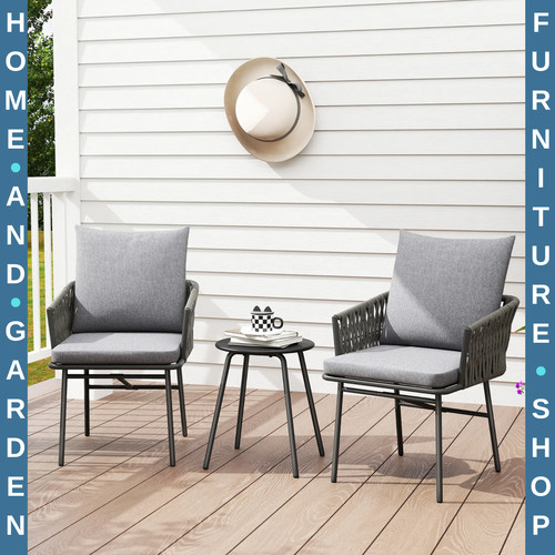 Rattan bistro set - rattan, table