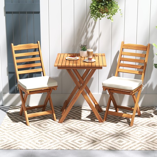 Wooden bistro set - bistro,
