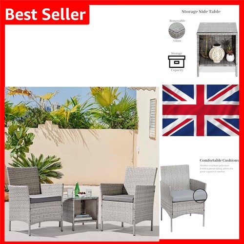 Seat bistro set outdoor - 2,