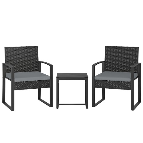 Outsunny rattan bistro - outsunny, set,