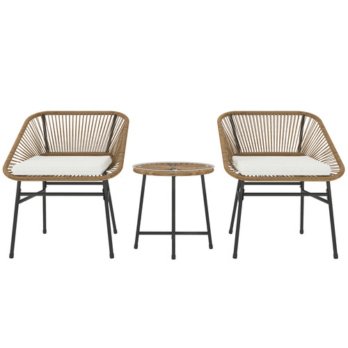 Rattan bistro set - rattan, garden