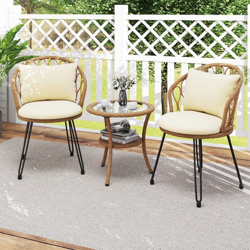 Set wicker patio - 3, bistro