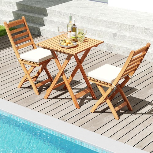 Outdoor wood bistro - outdoor, set