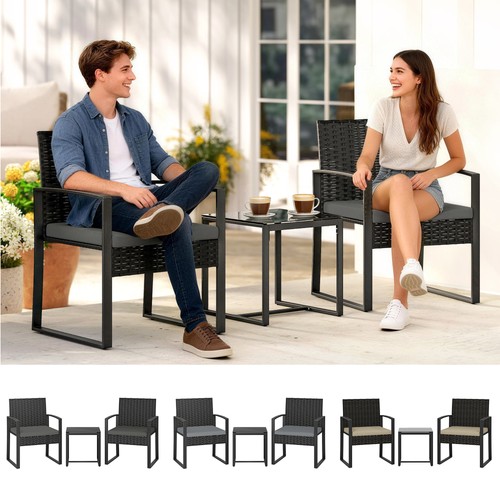 Piece rattan bistro set - rattan,