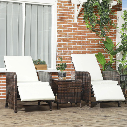 3pieces rattan bistro set - 3pieces,