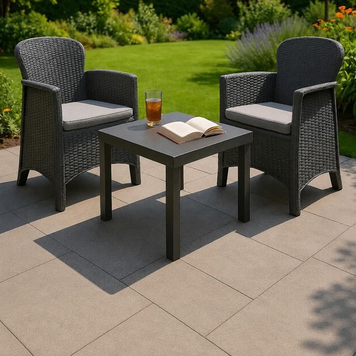 3pc rattan bistro set - 3pc,